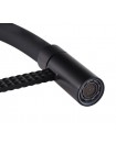 Змішувач для кухні чорний з гнучким виливом Mixxus Premium Oliwer 017 BLACK REFL.BLACK MI6966