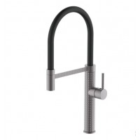 Змішувач для кухні з гнучким виливом Mixxus Premium Oliwer 017 GRAPHITE REFL.BLACK MI6967