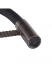Смеситель для кухни чёрный с гибким изливом Mixxus Premium Oliwer 017 GRAPHITE REFL.BLACK MI6967