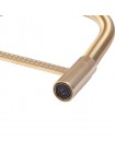 Змішувач для кухні з гнучким виливом Mixxus Premium Spark 017 GOLD MI6972 золото