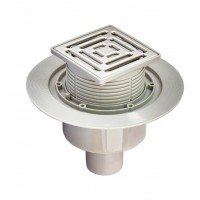 Душевой трап из нержавеющей стали SUS304 Koer FD14-100x100-180 прямой отвод AC0662