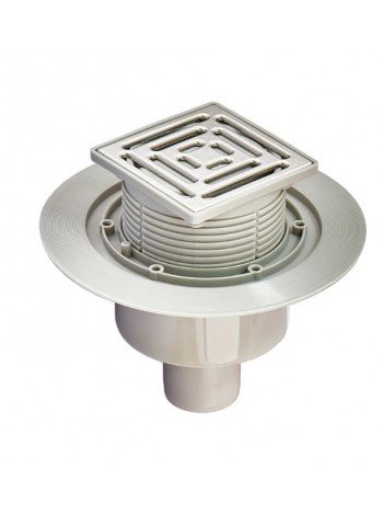 Душевой трап из нержавеющей стали SUS304 Koer FD14-100x100-180 прямой отвод AC0662