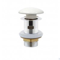 Донный клапан для раковины Mixxus POP-UP-08 WHITE автоматичний Click-Clack AC3564