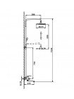 Душевая система  чёрная латунь Frap H42 F2442