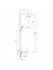 Душевая система с тропическим душем Frap F2476-3 золото