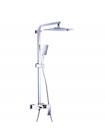 Душова система Gappo зі змішувачем та верхнім душем Jacob G2407-30 білий хром