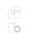Стакан подставка для зубных щёток GAPPO G30706-3 золото
