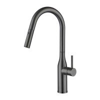 Смеситель для кухни Gappo с выдвижной лейкой G4398-41 gungrey 