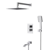 Душевая система с термостатом встраиваемая GAPPO G7107-40 хром