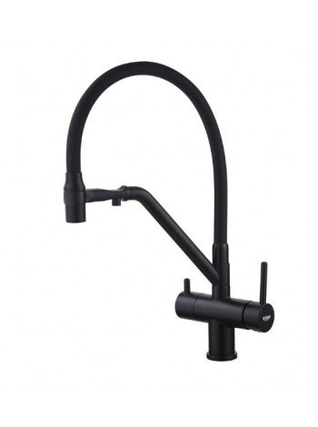 Смеситель для кухни с подключением к фильтру KOER KB-72006-05 KR3380 чёрный