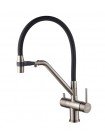 Koer Смеситель для кухни с подключением к фильтру KB-72006-07 KR3382 оружейная сталь