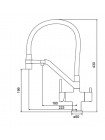 Koer Змішувач для кухні з підключенням до фільтра KB-72006-07 KR3382