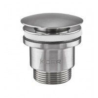 Донный клапан для раковины Koer PW-01-02 1 1/4'' кнопка KR3401