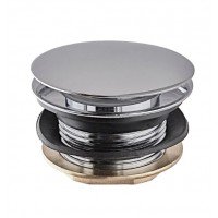 Донный клапан для ванной Koer PW-05-01 1 1/2'' кнопка  хром KR3406