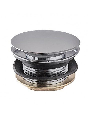 Донный клапан для ванной Koer PW-05-01 1 1/2'' кнопка  хром KR3406