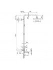 Чорна душова система з термостатом Koer KB-57011-05 KR4725