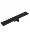 Трап для душа чёрный 80 см из нержавеющей стали SUS304 KOER FD35-70x800-BLACK KR4746