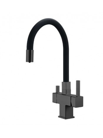 Смеситель для кухни с гибким изливом под фильтр Koer KB-72023-07 KR5010 оружейная сталь