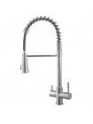Смеситель для кухни с пружиной Koer KB-72025-01 KR5014 с краном для фильтра хром