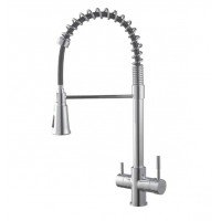 Смеситель для кухни с пружиной Koer KB-72025-01 KR5014 с краном для фильтра