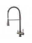 Смеситель для кухни с пружиной Koer KB-72025-07 KR5016 под фильтр оружейная сталь