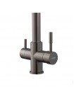 Змішувач для кухні з пружиною Koer KB-72025-07 KR5016 з краном для фільтра хром