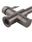 Змішувач для кухні з пружиною Koer KB-72025-07 KR5016 з краном для фільтра хром