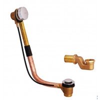 Сифон для ванны Koer BD-02-01 с переливом без ревизии хром 1 1/2 KR5195