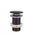 Донний клапан для раковини без переливу Mixxus POP-UP-04 BLACK Click-Clack MI6140