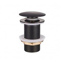 Донный клапан для раковины без перелива Mixxus POP-UP-04 BLACK Click-Clack MI6140