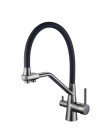 Кухонний змішувач на дві води Mixxus Premium SENNA 021 GRAPHITE MI6827 графит