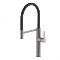 Смеситель для кухни с гибким изливом Mixxus Premium Oliwer 017 GRAPHITE REFL.BLACK MI6967
