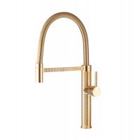 Смеситель для кухни с гибким изливом Mixxus Premium Spark 017 GOLD MI6972