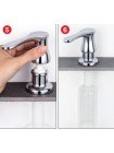 Дозатор для миючого засобу врізний на кухню ZERIX DIS-02 CHROME хром ZX5966