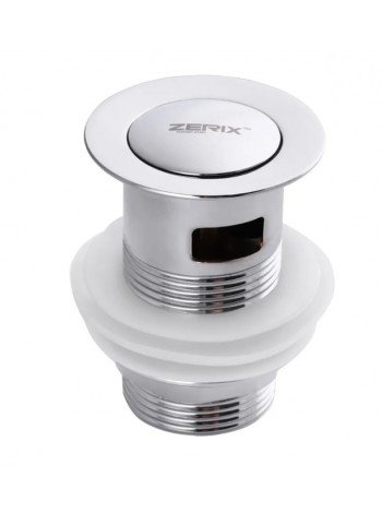 Донний клапан з переливом кнопка Zerix LR66-2 ZX2639