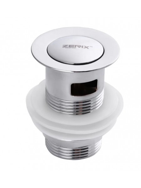 Донний клапан з переливом кнопка Zerix LR66-2 ZX2639