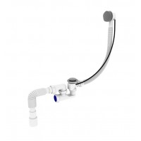 Сифон для ванны Zerix SV-02-B с переливом с ревизией белый 1 1/2'' ZX4960