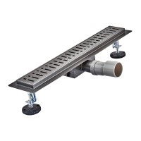 Трап для душової кабіни 600 мм Koer Fd35-70×600 Graphite із сухим затвором AC0658