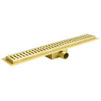Трап для душевой кабины 500 мм Koer FD35-70x500-Brushed Gold с сухим затвором AC0716