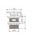 Донний клапан для раковини з переливом Mixxus POP-UP-08 BLACK Click-Clack AC3565