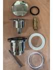 Донний клапан для раковини Koer PW-01-01 1 1/4'' кнопка хром KR3400