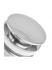 Донний клапан для раковини Koer PW-01-01 1 1/4'' кнопка хром KR3400