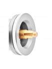 Донний клапан для раковини Koer PW-01-01 1 1/4'' кнопка хром KR3400