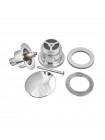 Донний клапан для раковини Koer PW-01-01 1 1/4'' кнопка хром KR3400