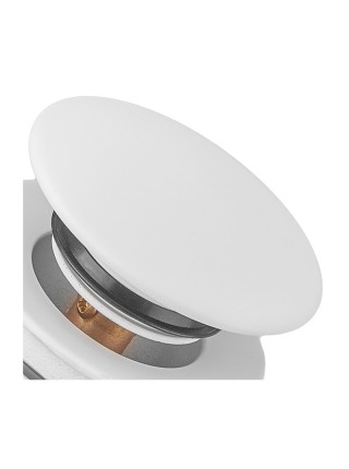 Донний клапан для раковини Koer PW-01-03 1 1/4'' білий кнопка KR3402 Донний клапан для раковини Koer PW-01-03 1 1/4'' білий кнопка KR3402