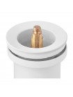 Донний клапан для раковини Koer PW-01-03 1 1/4'' білий кнопка KR3402