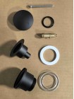 Донний клапан для раковини Koer PW-01-05 1 1/4'' чорний кнопка KR3403