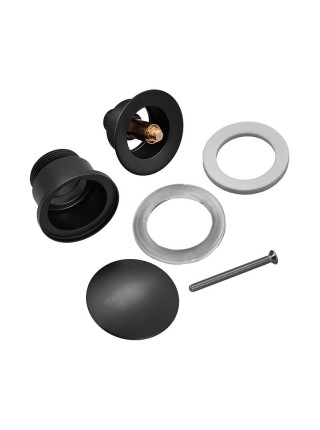 Донний клапан для раковини Koer PW-01-05 1 1/4'' чорний кнопка KR3403 Донний клапан для раковини Koer PW-01-05 1 1/4'' чорний кнопка KR3403