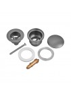 Донний клапан для раковини Koer PW-01-07 1 1/4'' кнопка Графіт KR3404