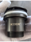 Донний клапан для раковини Koer PW-01-07 1 1/4'' кнопка Графіт KR3404